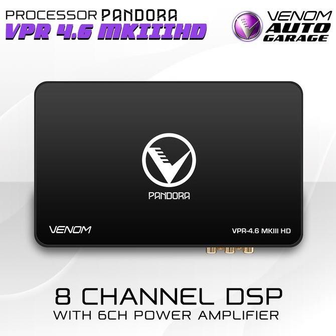 TERLARIS - VENOM VPR 4.6 MKIII HD - Processor Audio Mobil 8 Channel DSP dengan Amplifier 6CH Power B