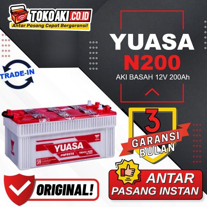 TERBARU - Yuasa Pafecta N200 - 200Ah
