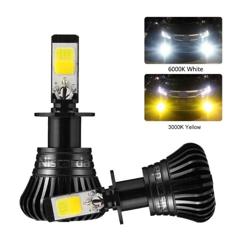 Foglamp 2 warna H8 H9 H11 H16 puih kuning LED