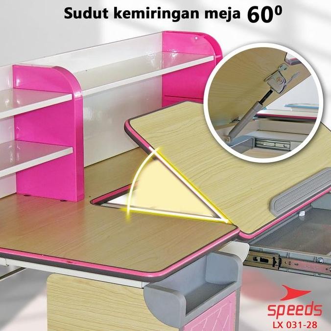 SPEEDS Meja Tulis Anak Ukuran 120cm Meja Kantor Meja Sekolah Meja Belajar Dewasa Buat Belajar Furnit