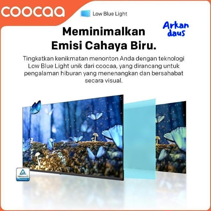 SD83 Cuci Gudang gd-324 NEW COOCAA 40 inch Z65 -  GOOGLE TV - 2K LED-TV  - HDR 10 - Flicker Free - L