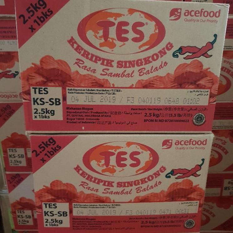 

Kripik Singkong Bakar Balado Tes 2.5Kg