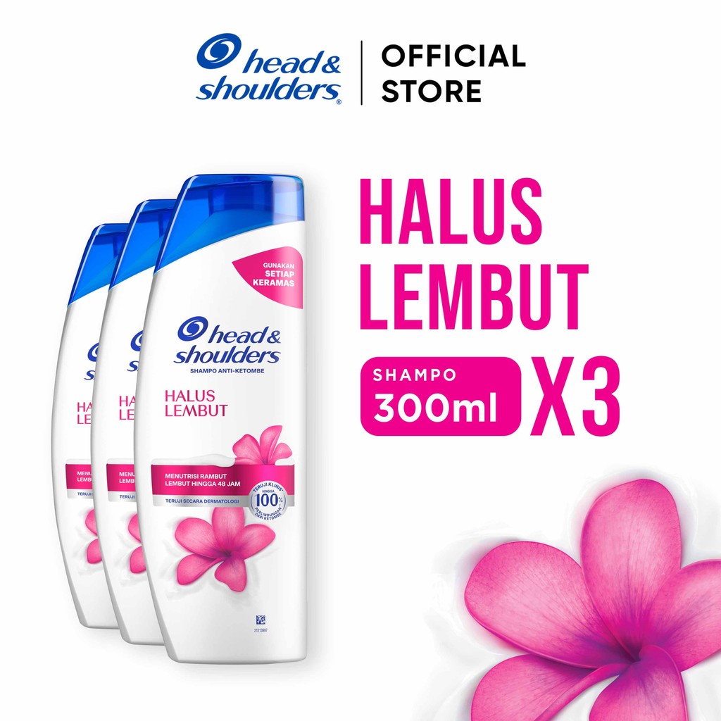 Head & Shoulders Shampoo Smooth & Silky 300ml - Paket Isi 3