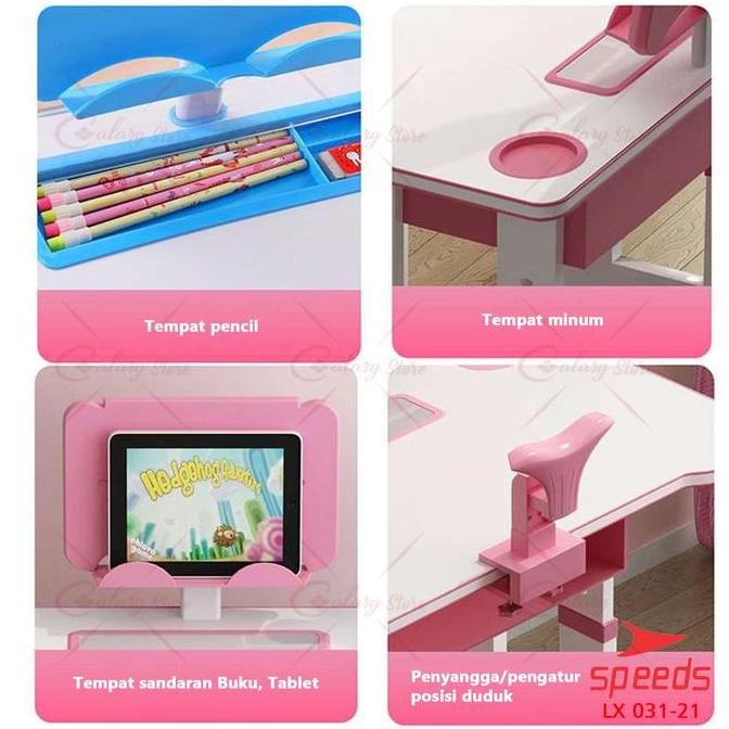 Meja Belajar Anak Meja Kursi Belajar Meja Tulis Portable SPEEDS 031-21