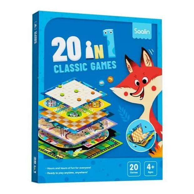 Sale Saalin 20 In 1 Classic Board Game / Mainan Anak 20In1 Boardgame Mainan Edukasi Anak