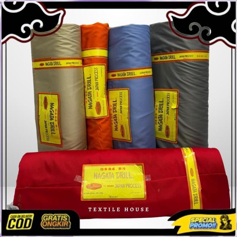 Ready Stock Kain Nagata Drill Berkualitas Premium Untuk Seragam,Celana,Pdh,Pdl,Pakaian Dinas Per Set