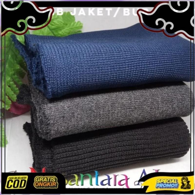 Cod Kain Rib Jaket, Kain Bur Jaket, Kain Untuk Tangan Jaket Per Pcs