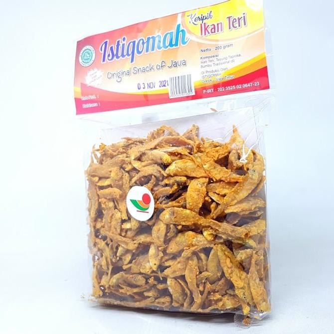 (Good) ISTIQOMAH KERIPIK IKAN TERI 200gr | KRIPIK GRINTING CRISPY MINI BABY