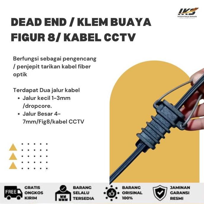 #@#@#@#@] Dead End / Klem Buaya FO 1-6 core fig8 / Kabel CCTV