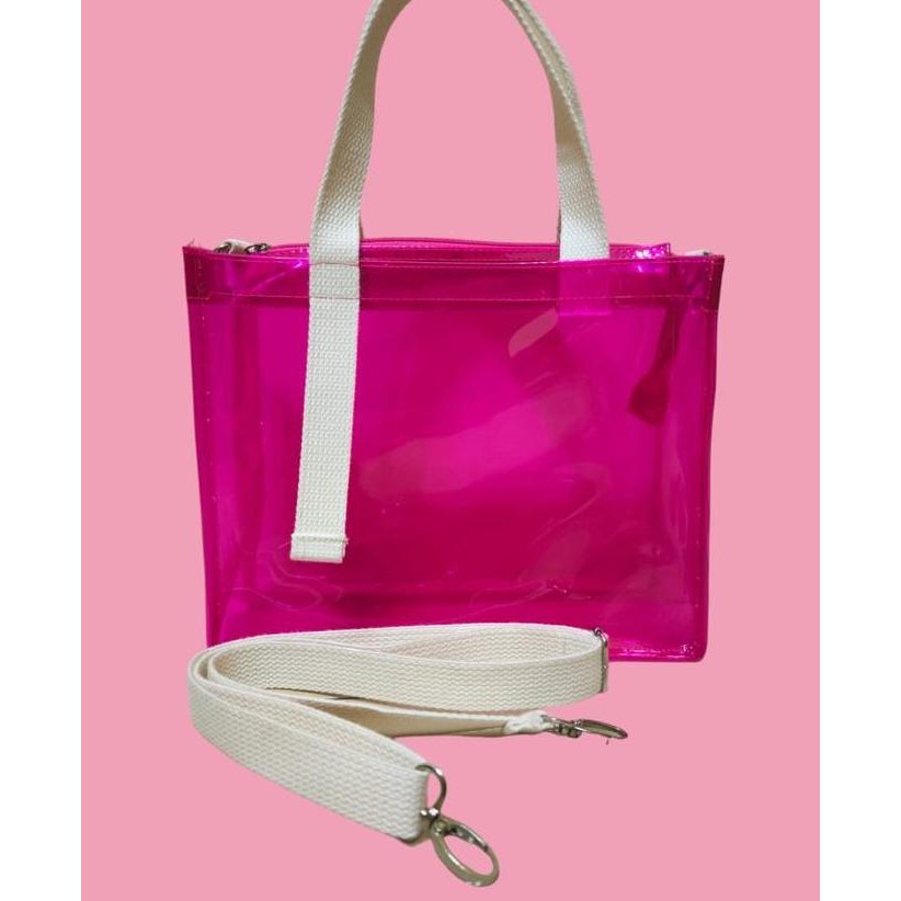 Tas Mika Pvc Jelly Tebal, Tas Konser Kpop, Tas Selempang Wanita, Totebag Mika Transparan Original