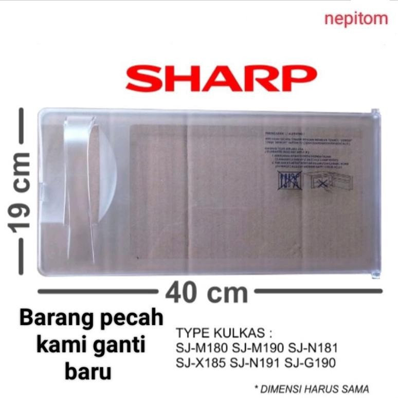 Tutup freezer kulkas Sharp bukaan kesamping  100% original Sharp