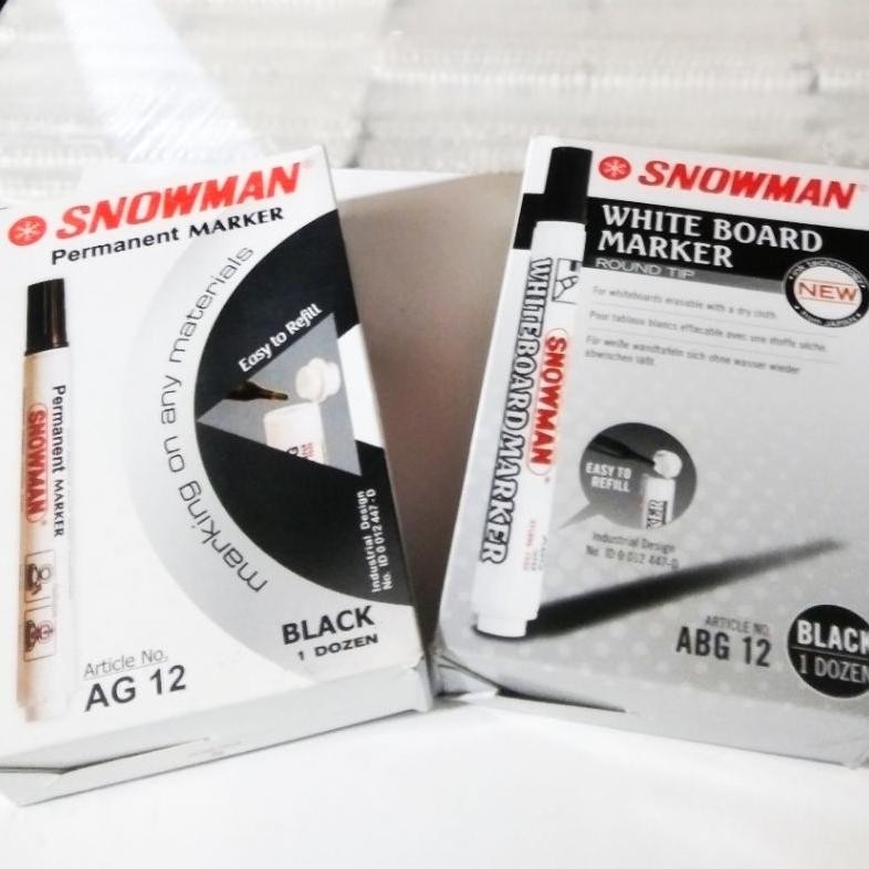 

Terlaris Spidol Hitam Snowman Pack Isi 12 Pcs Terlaris