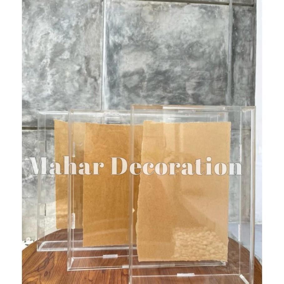 Box Akrilik Mahar Box Mahar Akrilik Sliding Mahar Pernikahan