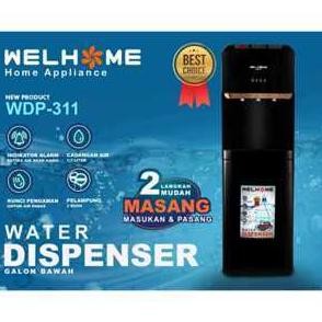 Dispenser WELHOME WDP-311 3Kran ( Panas - Normal - Dingin ) / Dispenser Air Galon Bawah