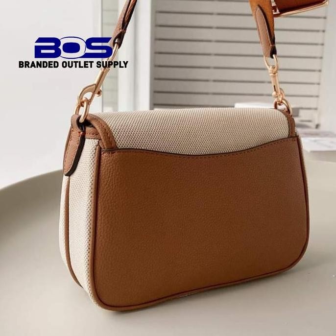 ready stock READY TAS COC CA622 Lucy Crossbody Bag In Colorblock Natural Multi