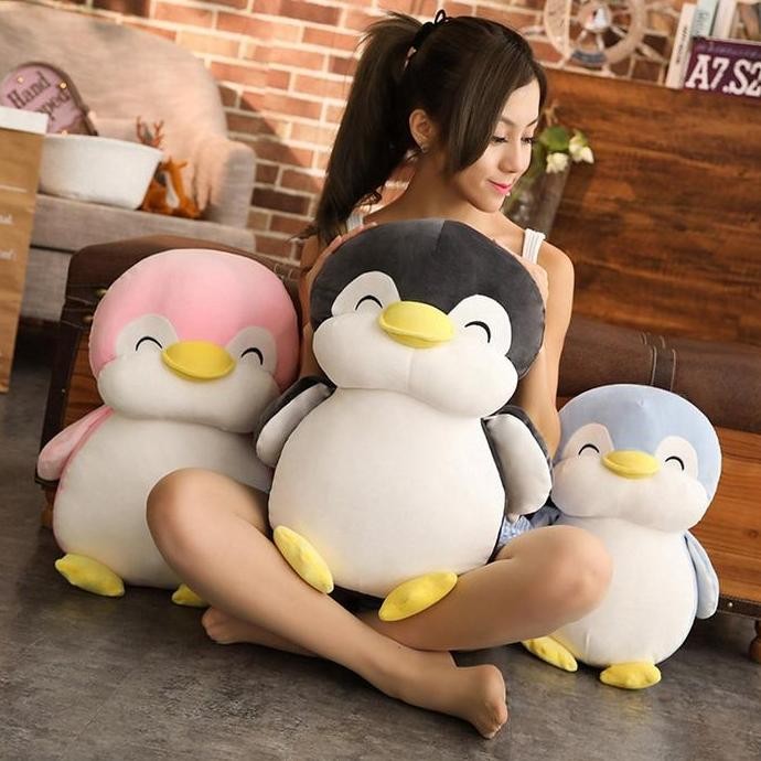 DV176 - Miniso Boneka Pinguin lucu imut dan gemesin - ukuran 45 cm Dolls Toys Doll