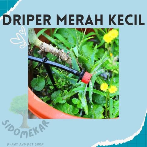 Promo Cod Irigasi Tetes Dripper Emitter Merah Kecil 8 Output ..