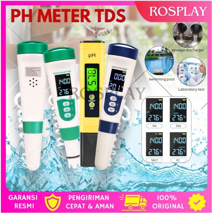 Ph Meter Alat Ukur Air Hidroponik Ph Meter Digital Ph Air Digital Ph