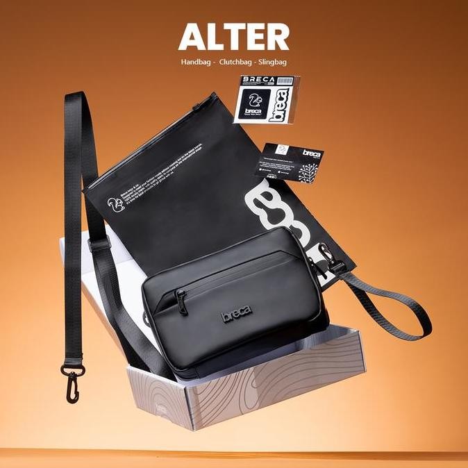Breca - Handbag Alter tas tangan pria  Tas selempang waterproof Cowok AS