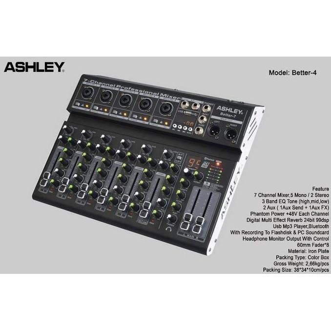 Mixer Ashley Better 7 Better7 Channel Original