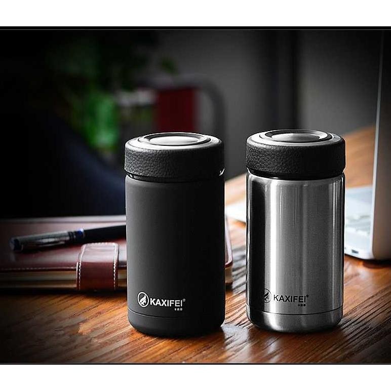Vacuum Termos Mini Termos Kopi Air Panas Saringan - Tumbler Minum Tahan Panas Stainless 400 ML