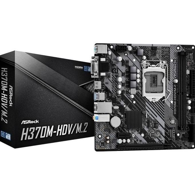 ASROCK H370M-HDV/M.2 LGA 1151 INTEL MOTHERBOARD ORIGINAL DAN TERPERCAYA