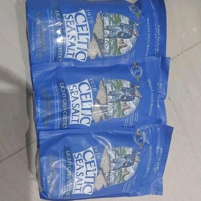 Sale (Ready) Celtic Sea Salt Light Grey Celtic 454 Gram Butiran Garamnya Kasar