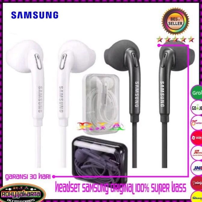 DB176 }} Headset Earphone Samsung Galaxy M62 A22 ORIGINAL 100% Full BASS