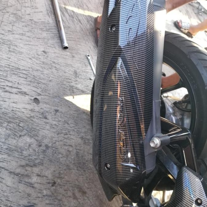 DF90>> cover knalpot aerox 155 carbon nemo