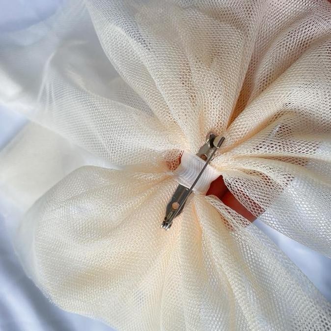 (Good) Pita Hiasan Hijab Besar Tule bros Peniti Kerudung