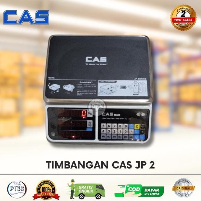 Timbangan Digital Cas Jp-2 30Kg X 1G / Timbangan Buah 30Kg X 1G Cas Jp2