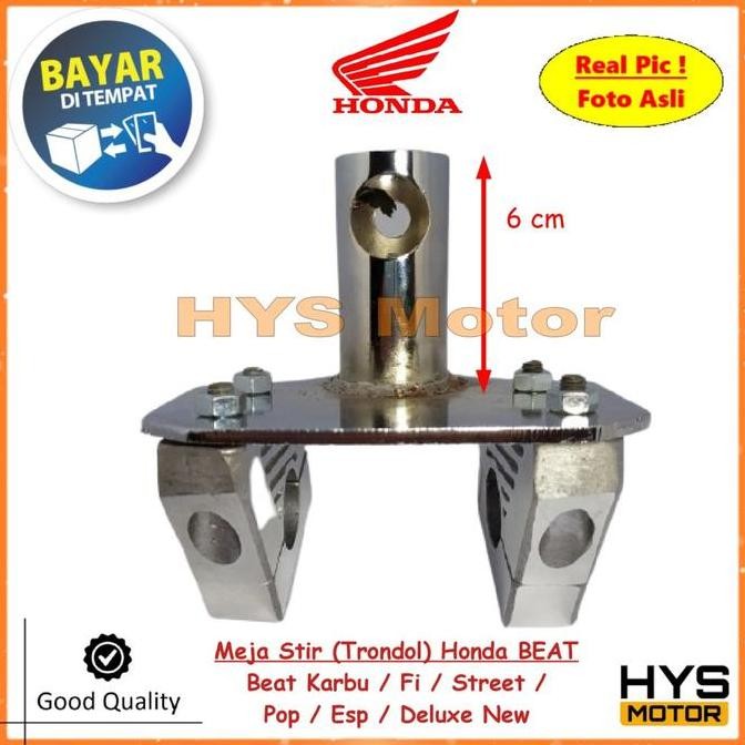 DF187>> Meja Stir Minimalis Tapak Trondol Dudukan Stang Matic Honda BEAT Karbu / Street / Pop / Fi E