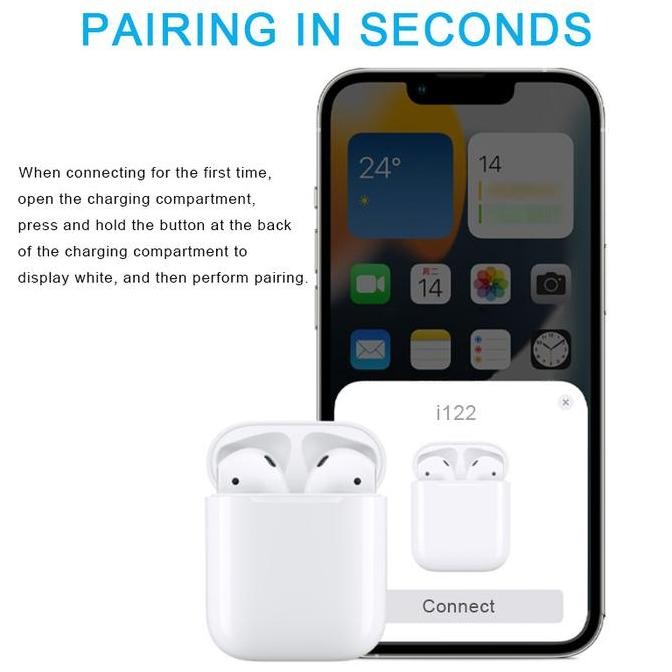 Grotic Headset Bluetooth Wireless Earphone Mini Tws Earbuds I122