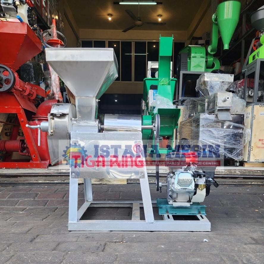 MESIN GILINGAN GILING BUMBU S/S JAHE LENGKUAS CABAI 8" COMPLETE MESIN