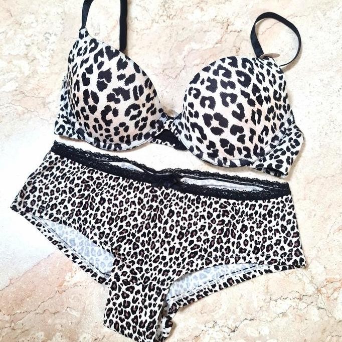 BRA SET H&M PUSH UP MACAN LEOPARD (VS LASENZA WACOAL HNM SORELLA VS HM