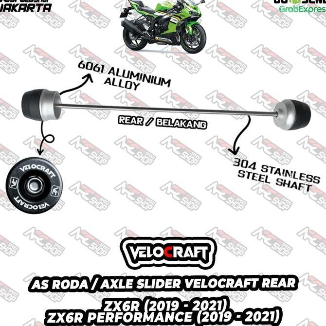 As Roda / Axle Slider VELOCRAFT As Roda Rear / Belakang K008 Kawasaki ZX6 ZX 6 ZX-6R ZX6R ZX636 ZX 6