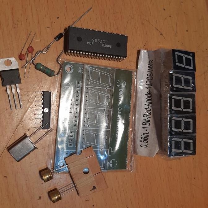 KIT FREQUENCY FREKUENSI COUNTER FM DISPLAY LC7265 SANYO 5 DIGIT 0.56" ORIGINAL DAN TERPERCAYA