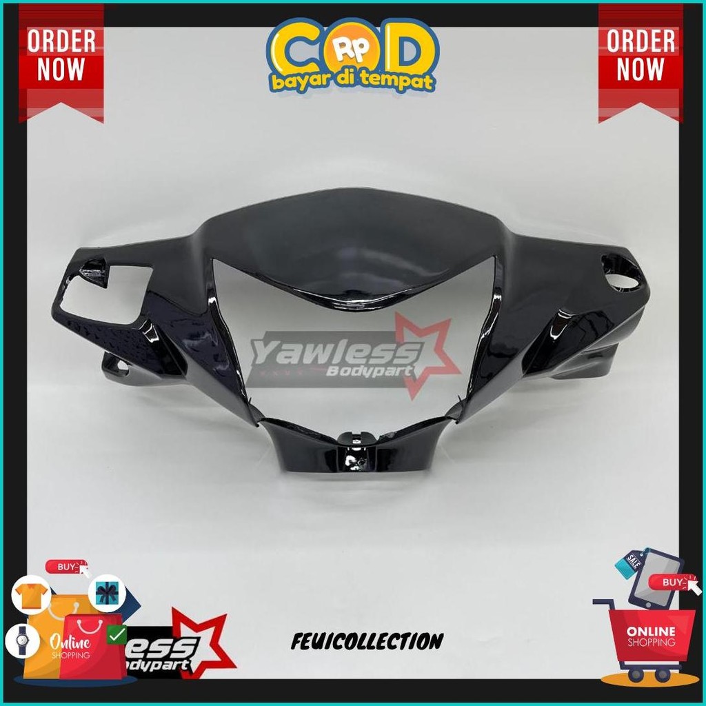 Totok Kepala Revo Fit Fi Revo Injeksi Hitam Komplit / Batok Honda Revo Fi Termurah Banget