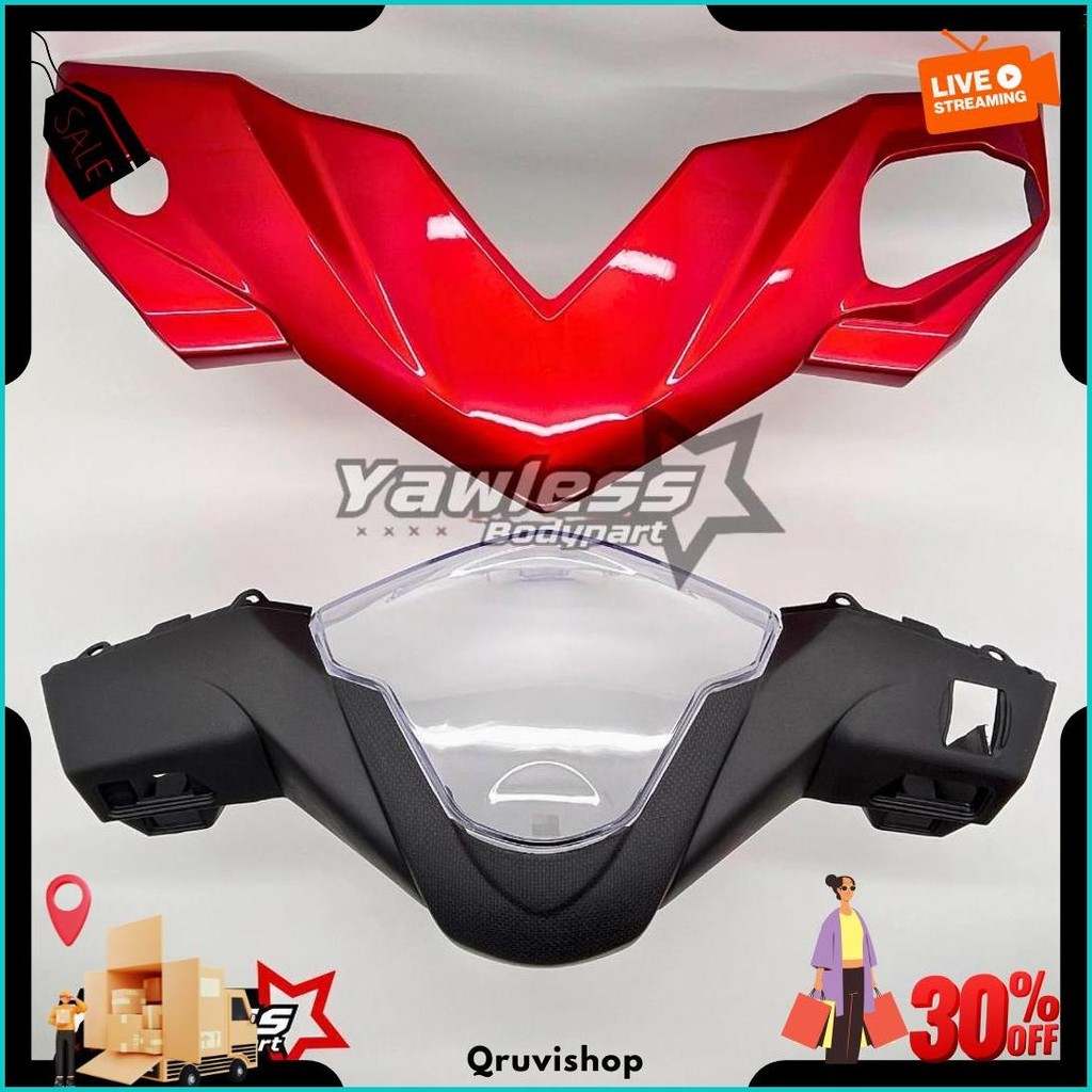 Batok Beat Karbu 2008 - 2012 Depan Belakang Merah Mika Km Beat Karbu Merah Original Produk