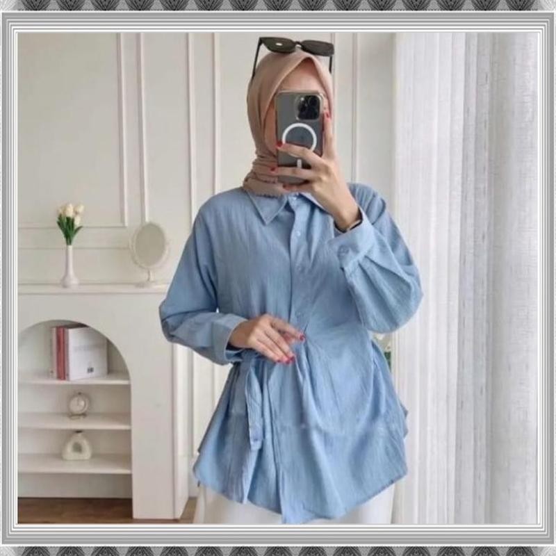 Terbaik atasan fashion modis cringkel airflow ATASAN GHINA - Termurah Terlaris Berkualitas Langsung 