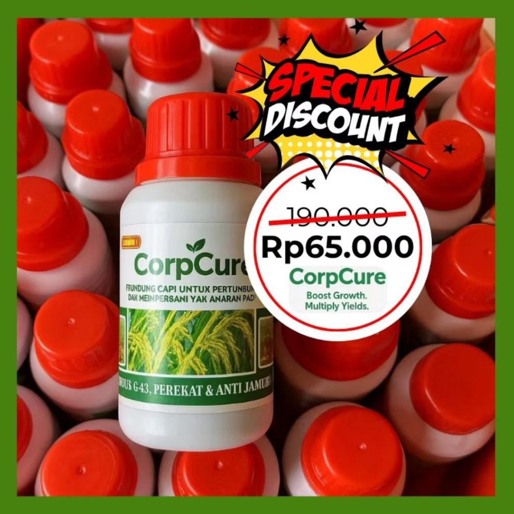 Promo Cod Pupuk Corpcure Perangsang Akar, Tunas, Buah |Pupuk Pertumbuhan Booster Padi & Sayuran ...