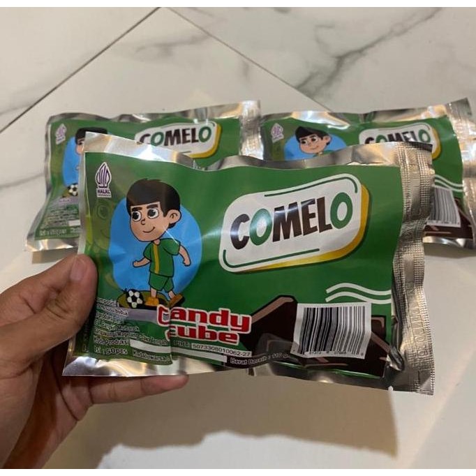 New Comelo Milo Candy Cube isi 50 Permen Cokelat Rasa Milo Cube