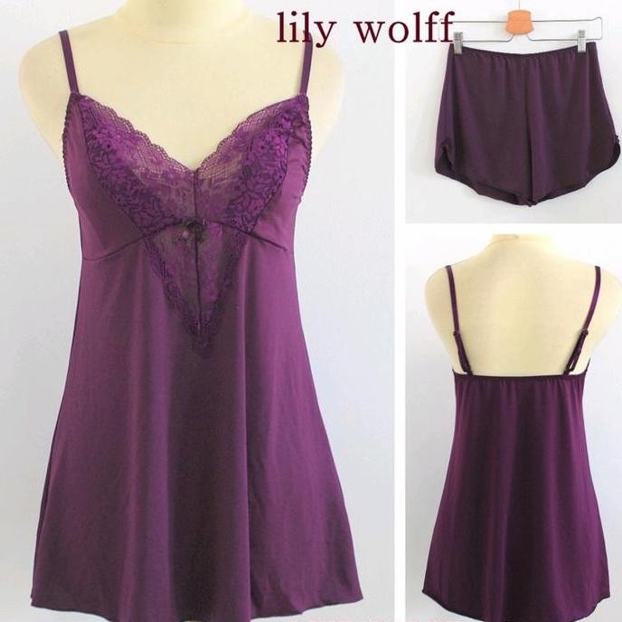 LINGERI LILY WOLFF BAJU TIDUR SETELAN CELANA SEXY (VICTORIA SECRET VS