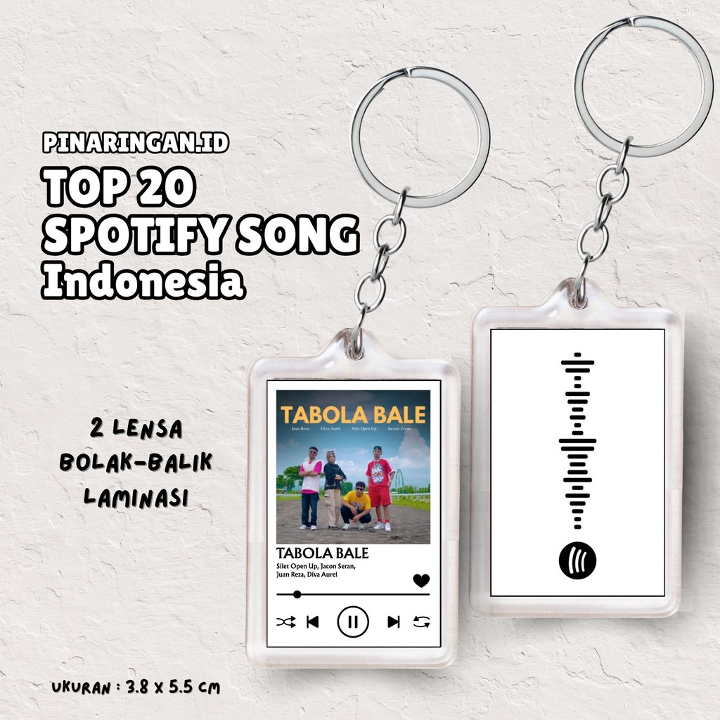 (TOP 25 SPOTIFY INDO) GANCI PREMIUM ACRYLIC SPOTIFY ALBUM BISA DI SCAN DI SPOTIFY FULL LAMINASI GLOS