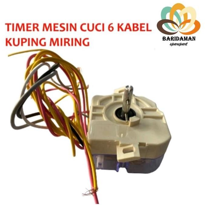 *$*$*$*$] timer mesin cuci kuping miring 6 kabel