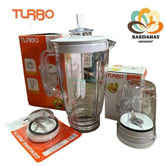 {{{{}}] TURBO tabung plastik blender pisau 5 mata ORIGINAL