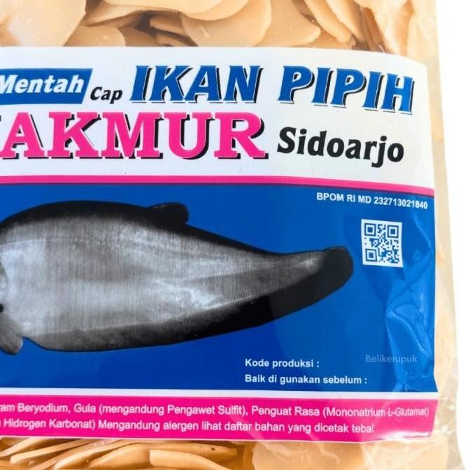 (Best) Kerupuk Ikan Mentah Cap Ikan Pipih 500g