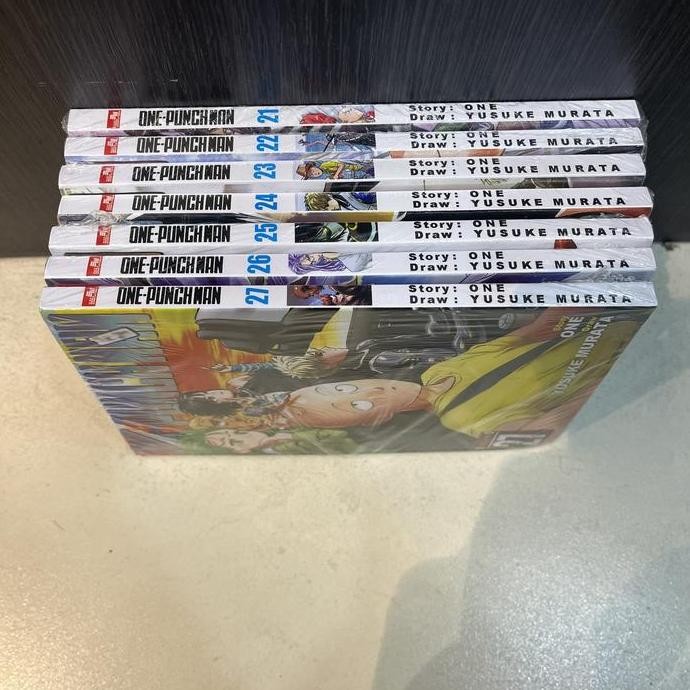 Komik Set One Punch Man 21 22 23 24 25 26 27 (21-27) By One, Yusuke Murata