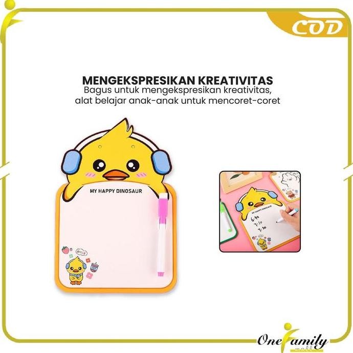 

[Cod] Ofm M353 Papan Tulis Mini Anak Free Spidol Bisa Dihapus Dengan Tali Gantung