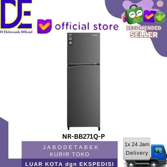 Panasonic Kulkas 2 Pintu Small Nr-Bb271Q-P 266 L